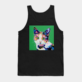 Oreo - Calico Cat Painting Tank Top